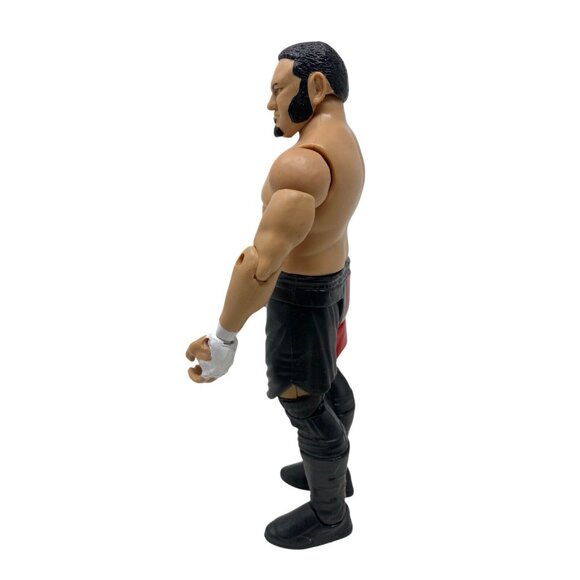 WWE Samoa Joe Mattel 2016 Action Figure NXT WWF Black Red Trunks 7" Tall - Picture 4 of 5
